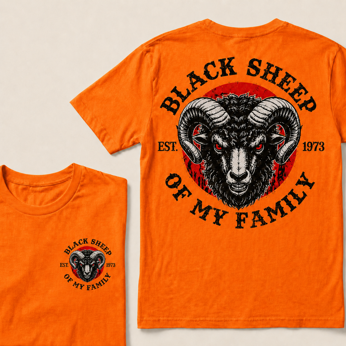 Black Sheep Of My Family Custom Year T-shirt