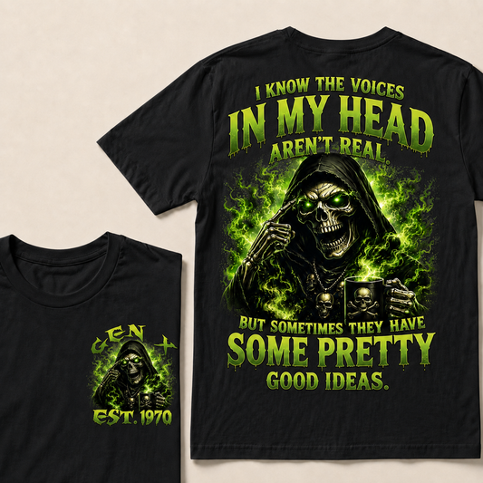 I Know The Voices In My Head Aren't Real Custom Year Sweatshirt T-shirt