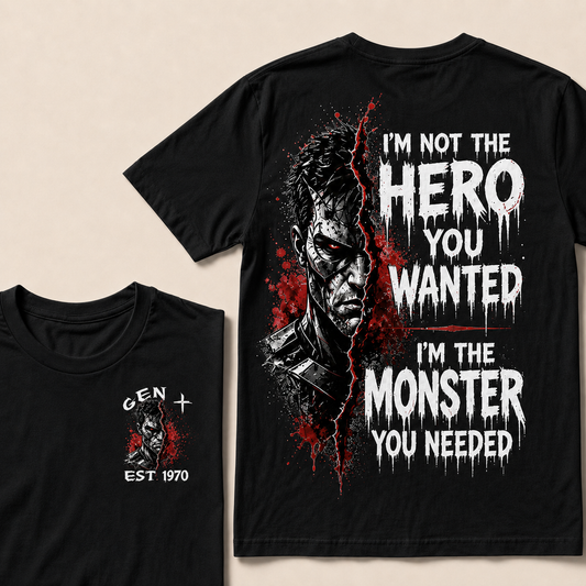 I'm Not The Hero You Wanted I'm The Monster You Needed Custom Year T-shirt