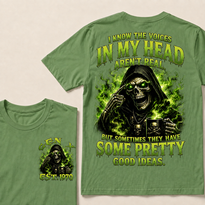 I Know The Voices In My Head Aren't Real Custom Year Sweatshirt T-shirt