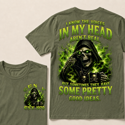 I Know The Voices In My Head Aren't Real Custom Year Sweatshirt T-shirt