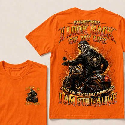 Sometimes I Look Back On My Life Custom Year T-shirt