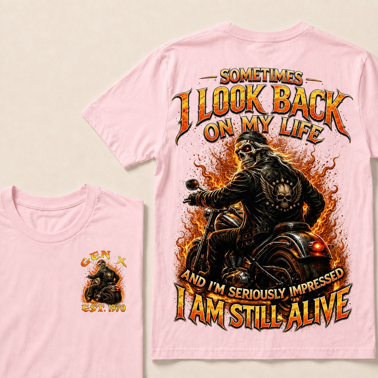 Sometimes I Look Back On My Life Custom Year T-shirt