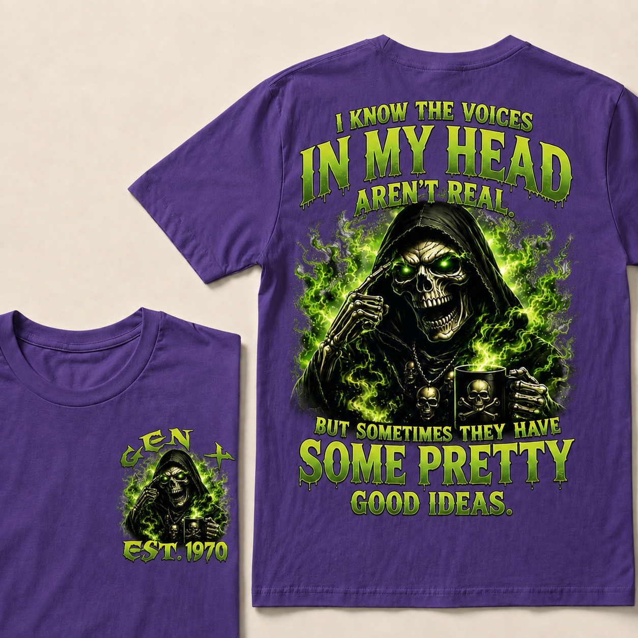 I Know The Voices In My Head Aren't Real Custom Year Sweatshirt T-shirt