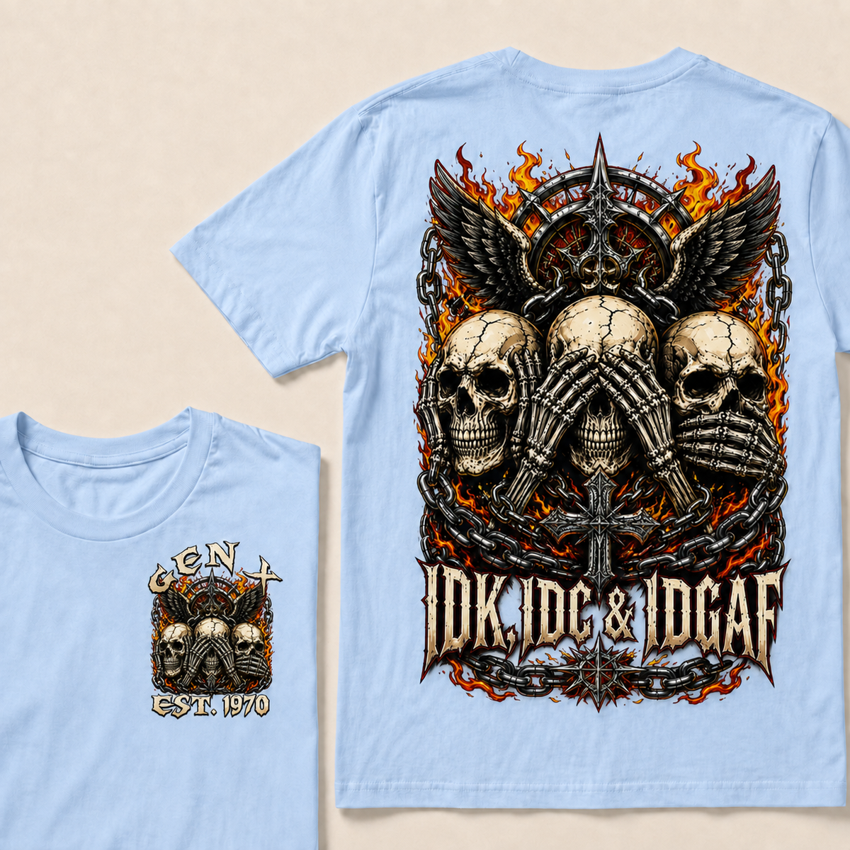 Idk Idc & Idgaf Custom Year T-shirt