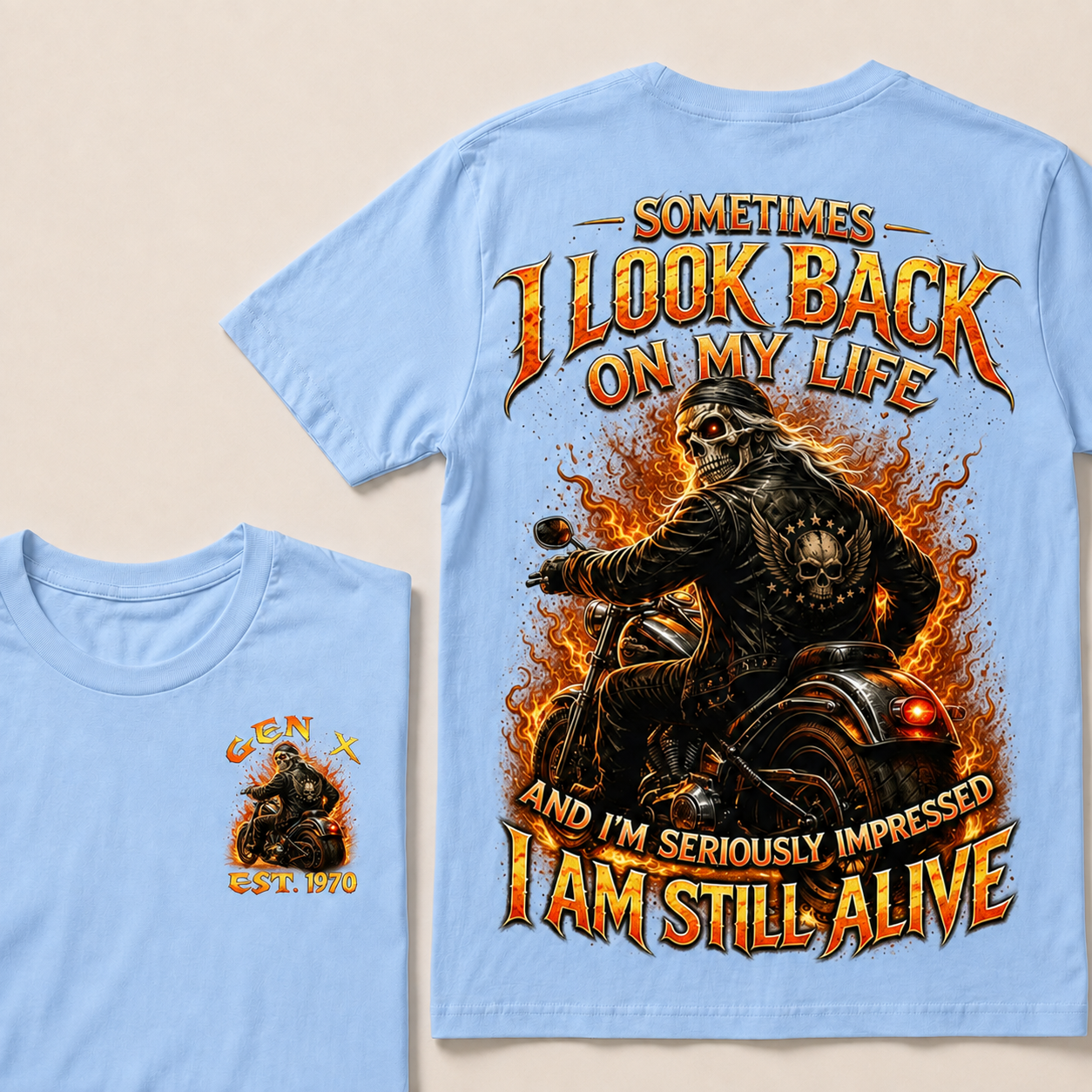 Sometimes I Look Back On My Life Custom Year T-shirt