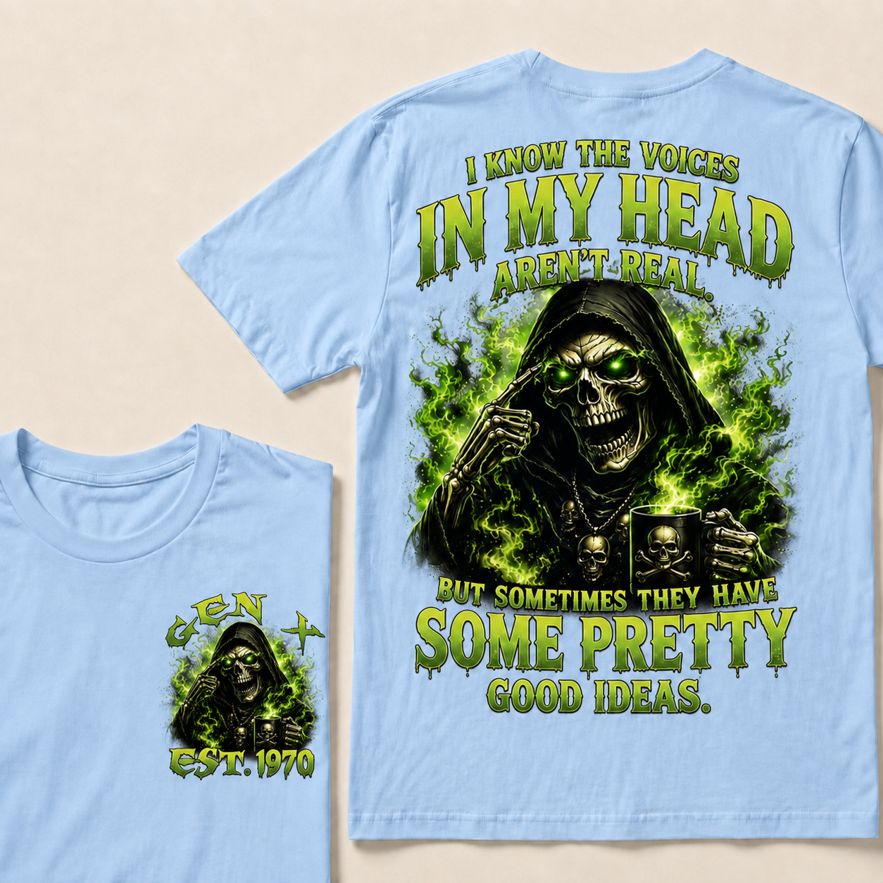 I Know The Voices In My Head Aren't Real Custom Year Sweatshirt T-shirt