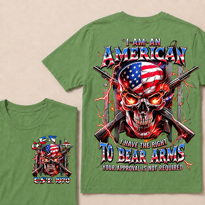 I Am An American I Have The Right To Bear Arms Custom Year T-shirt