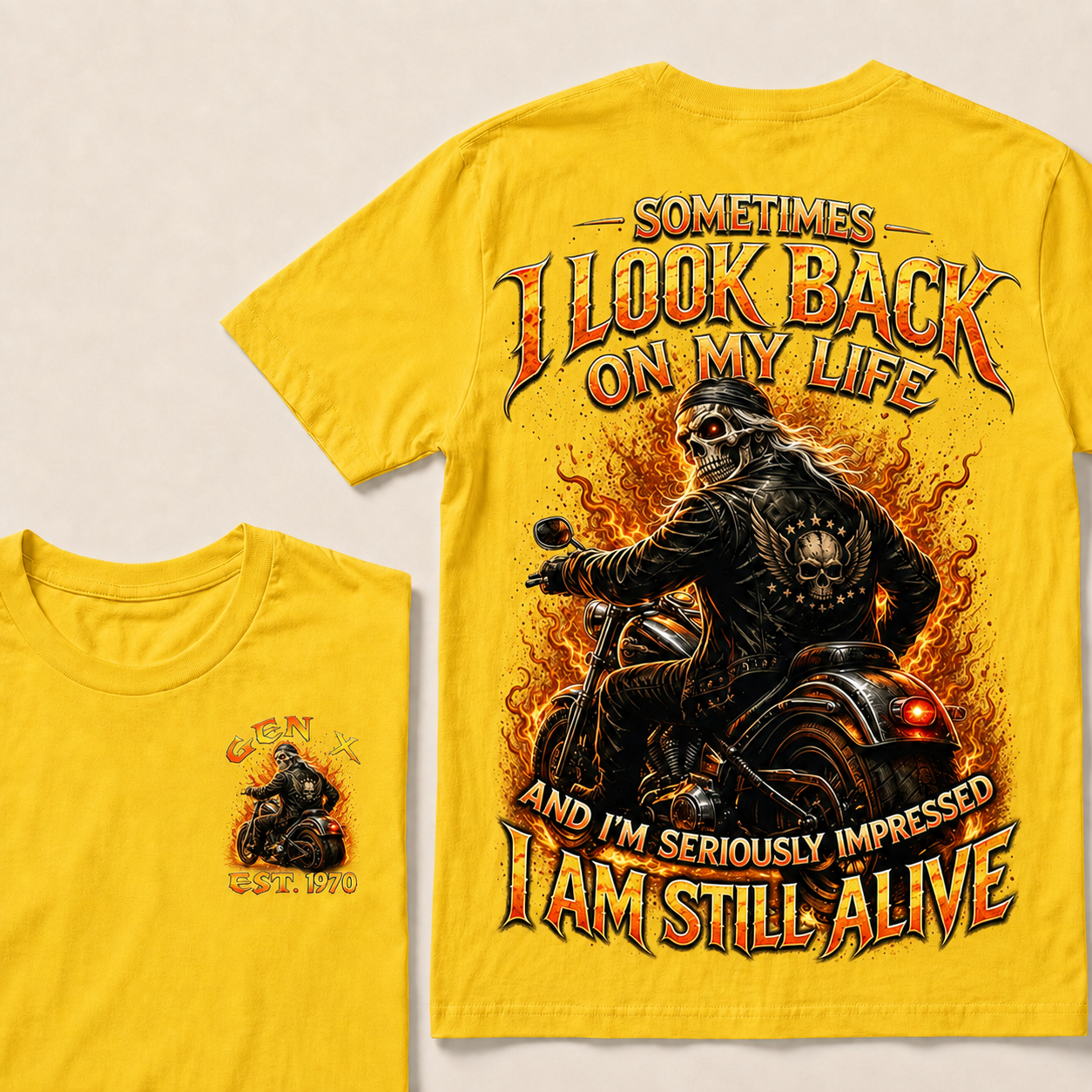 Sometimes I Look Back On My Life Custom Year T-shirt