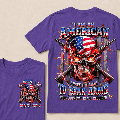 I Am An American I Have The Right To Bear Arms Custom Year T-shirt