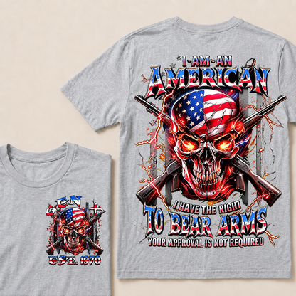 I Am An American I Have The Right To Bear Arms Custom Year T-shirt