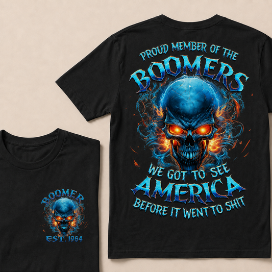Proud Member Of The Boomers We Got To See America Custom Year T-shirt