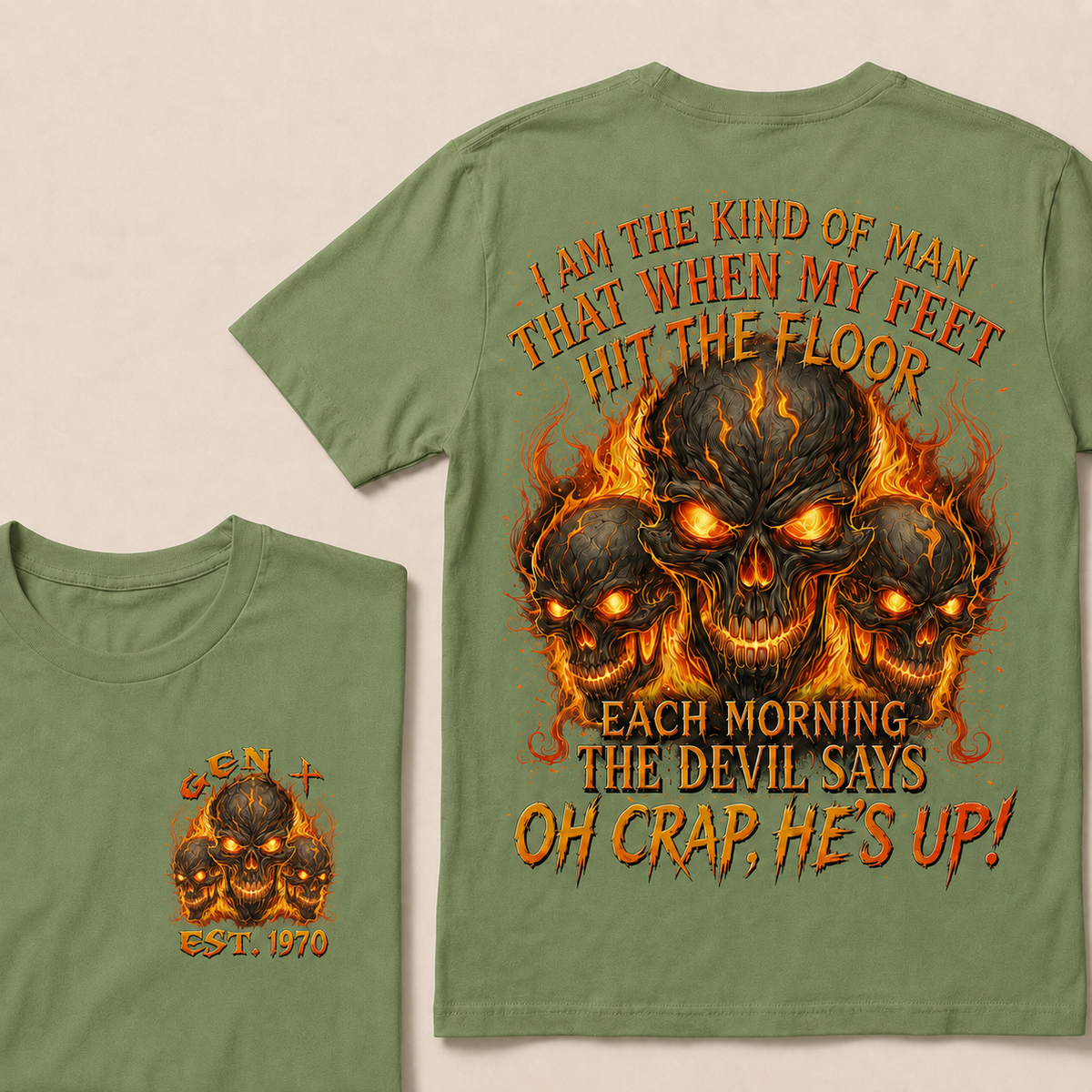 I Am The Kind Of Man That When My Feet Hit The Floor Each Morning Custom Year T-shirt