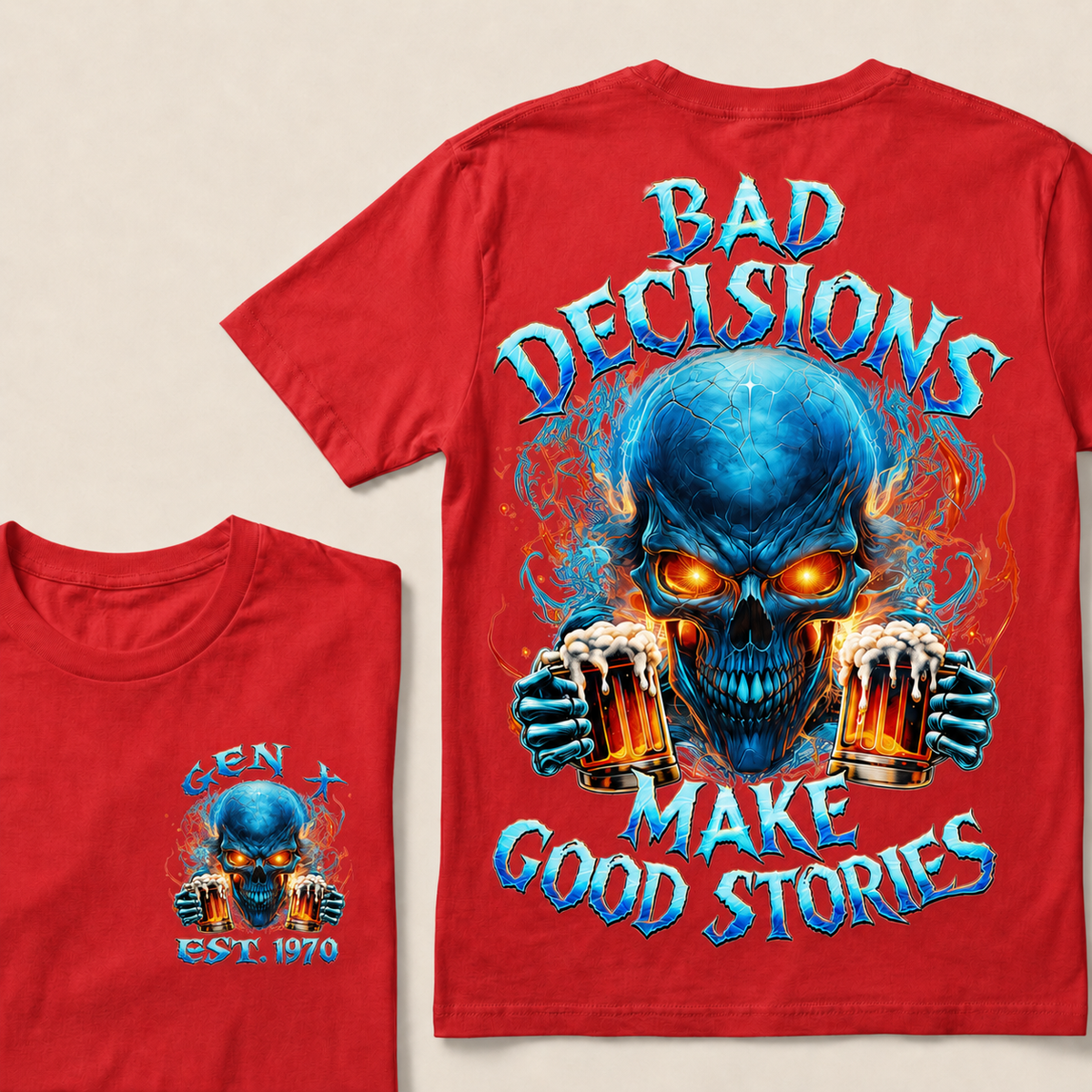 Bad Decisions Make Good Stories Custom Year T-shirt