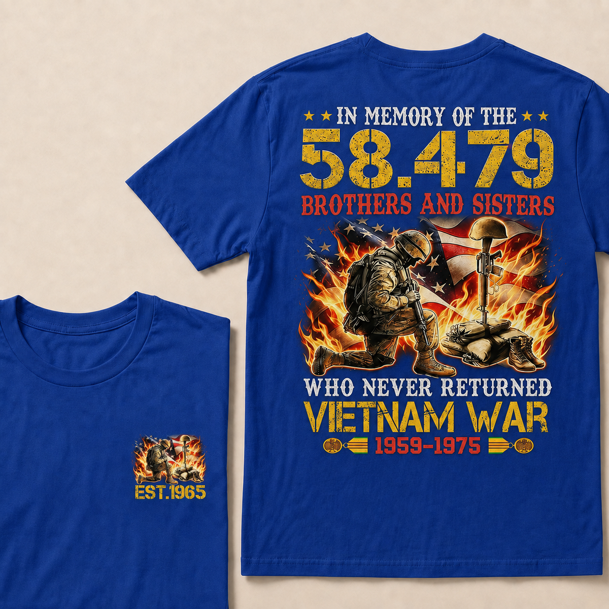 In Memory Of The 58479 Brothers And Sisters Custom Year T-shirt