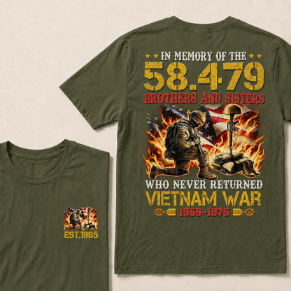 In Memory Of The 58479 Brothers And Sisters Custom Year T-shirt