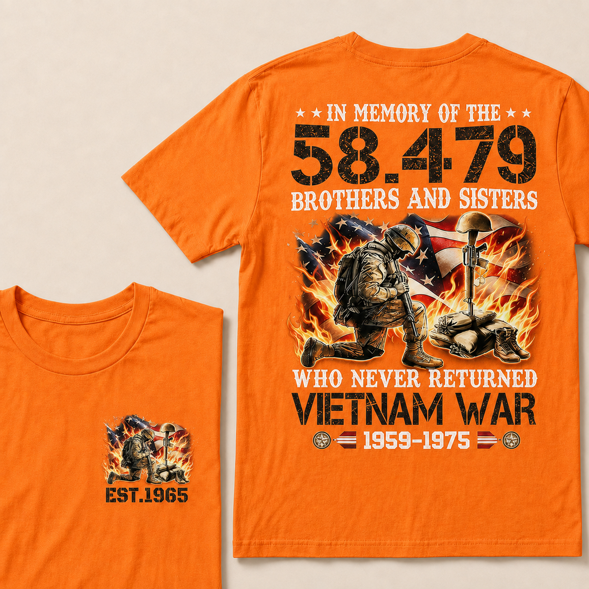 In Memory Of The 58479 Brothers And Sisters Custom Year T-shirt