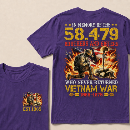 In Memory Of The 58479 Brothers And Sisters Custom Year T-shirt