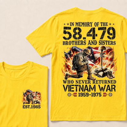 In Memory Of The 58479 Brothers And Sisters Custom Year T-shirt