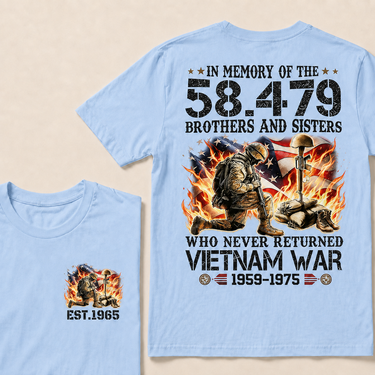 In Memory Of The 58479 Brothers And Sisters Custom Year T-shirt