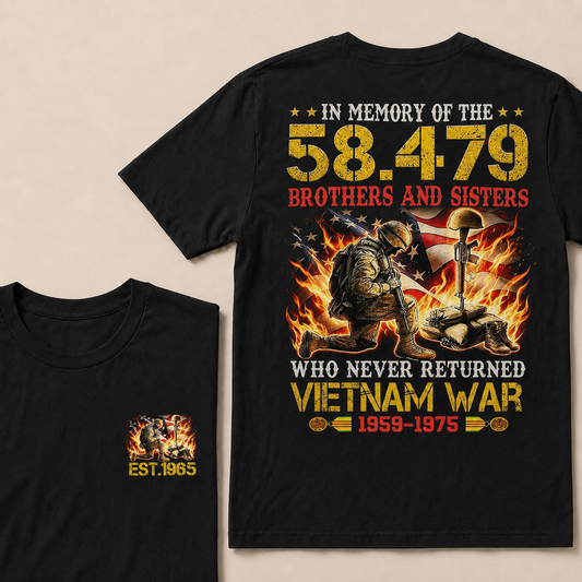 In Memory Of The 58479 Brothers And Sisters Custom Year T-shirt