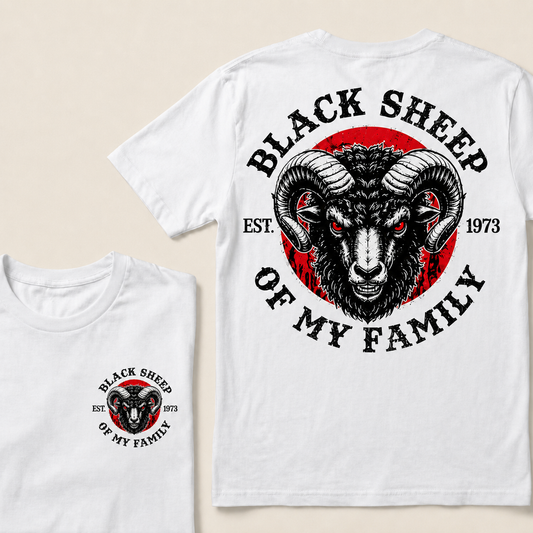 Black Sheep Of My Family Custom Year T-shirt