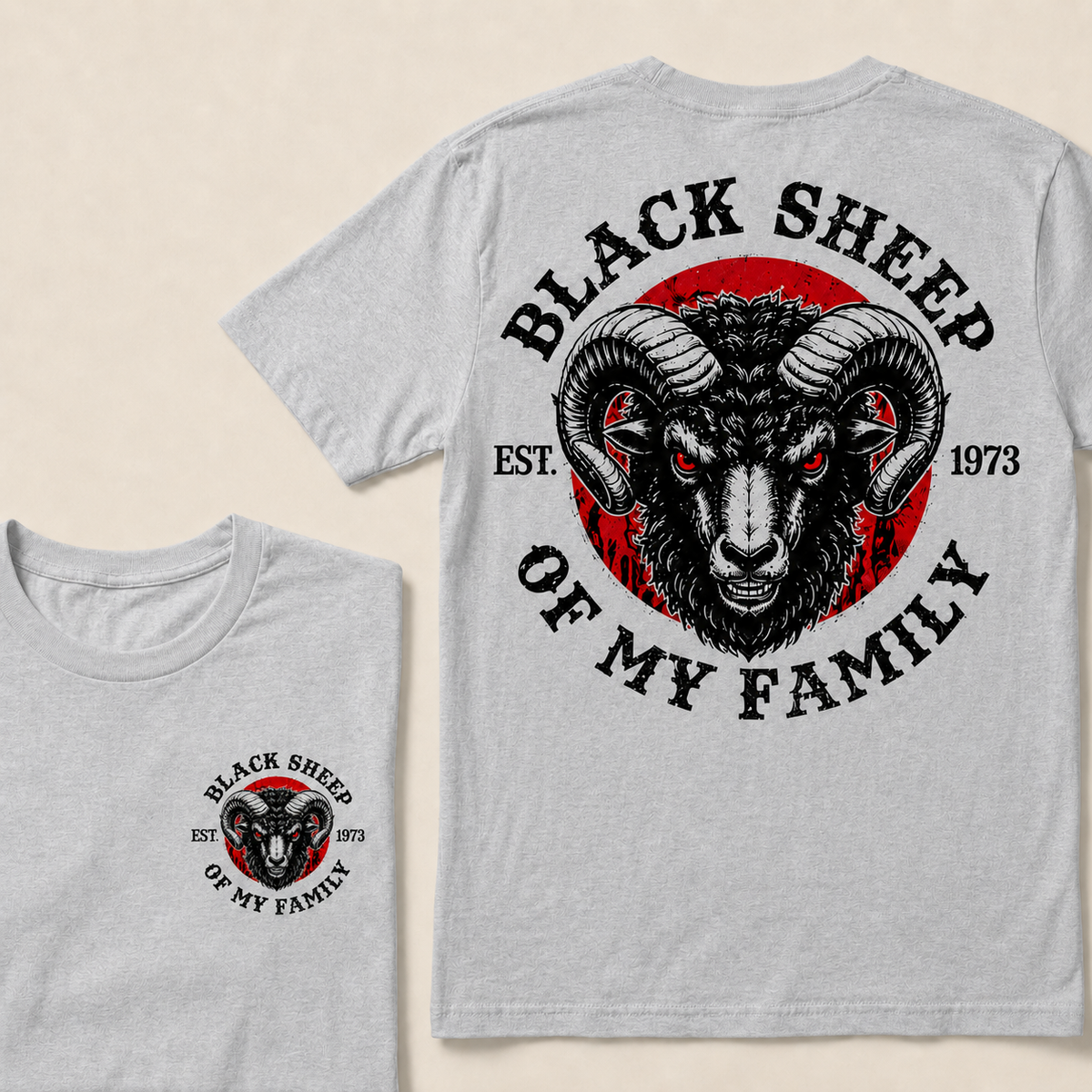 Black Sheep Of My Family Custom Year T-shirt