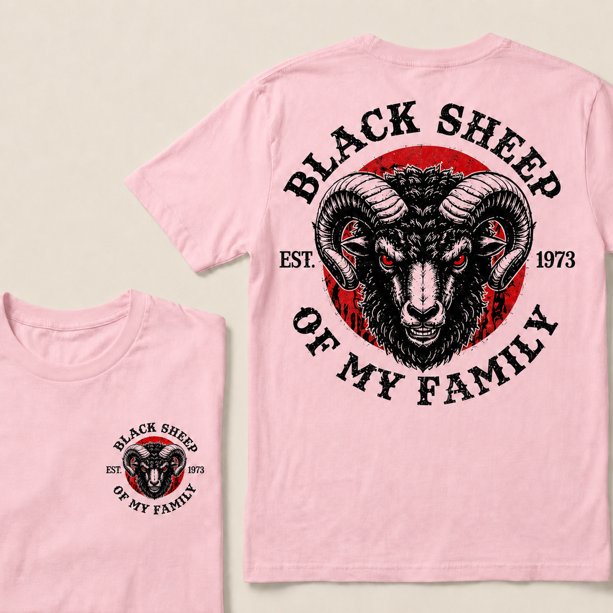 Black Sheep Of My Family Custom Year T-shirt