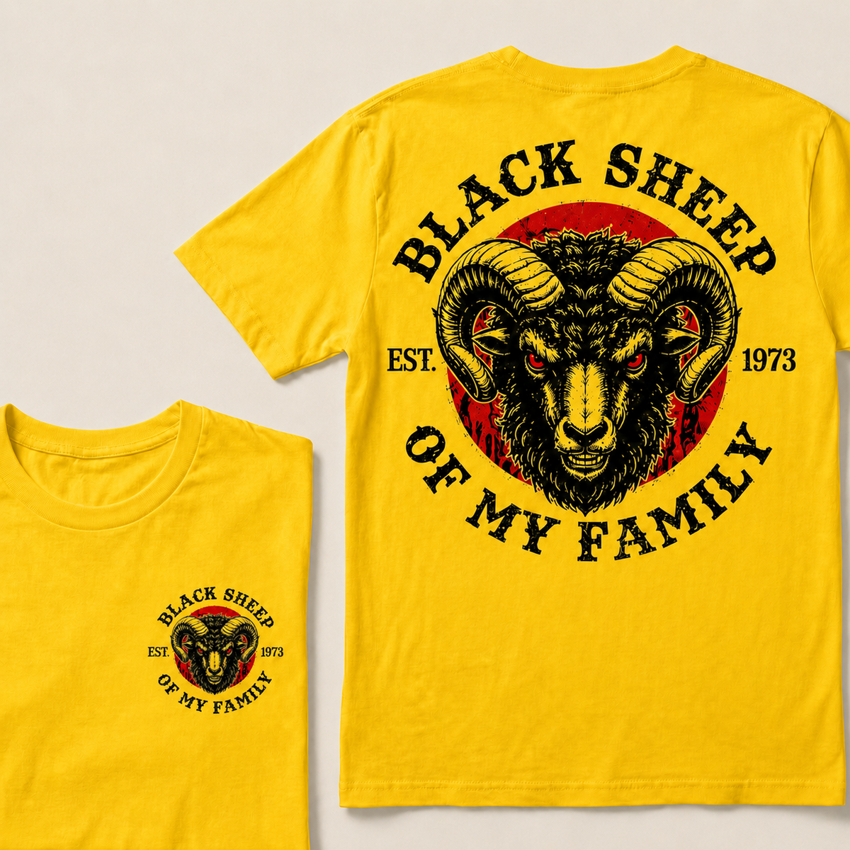 Black Sheep Of My Family Custom Year T-shirt
