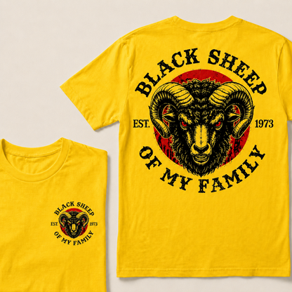 Black Sheep Of My Family Custom Year T-shirt