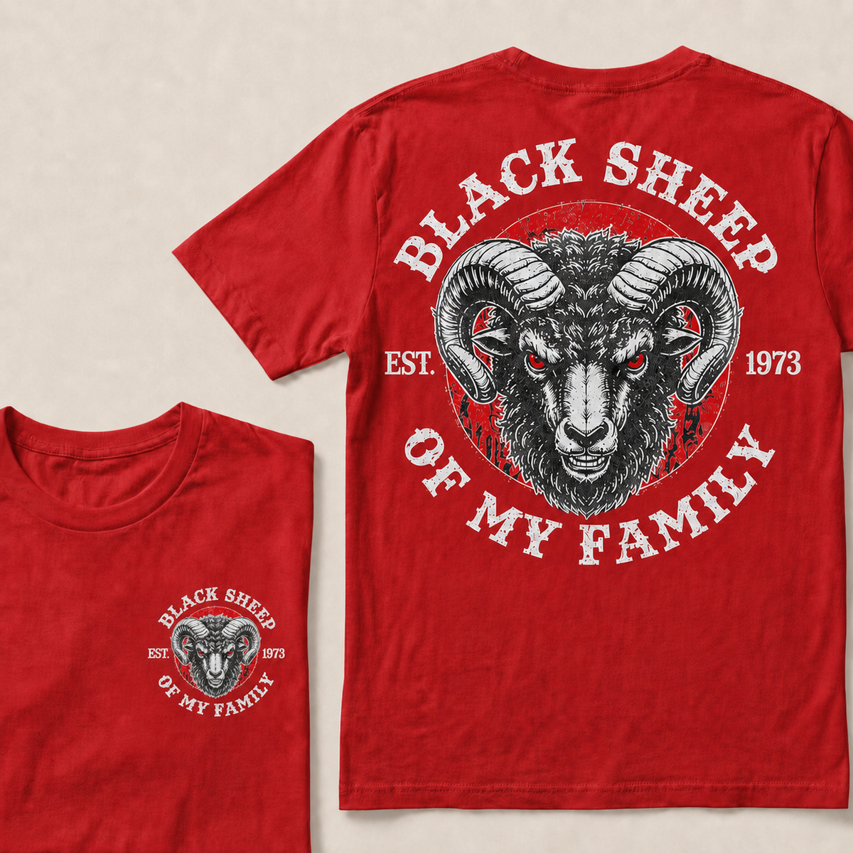 Black Sheep Of My Family Custom Year T-shirt