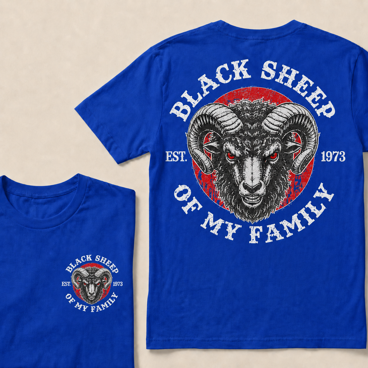 Black Sheep Of My Family Custom Year T-shirt