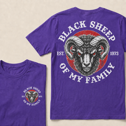 Black Sheep Of My Family Custom Year T-shirt