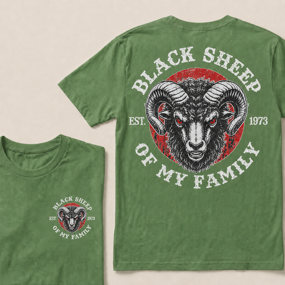 Black Sheep Of My Family Custom Year T-shirt