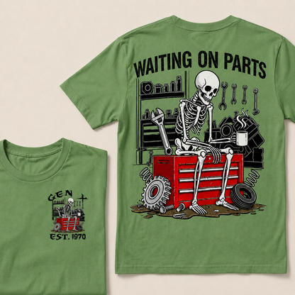 Waiting On Parts Custom Year T-shirt