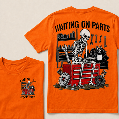 Waiting On Parts Custom Year T-shirt