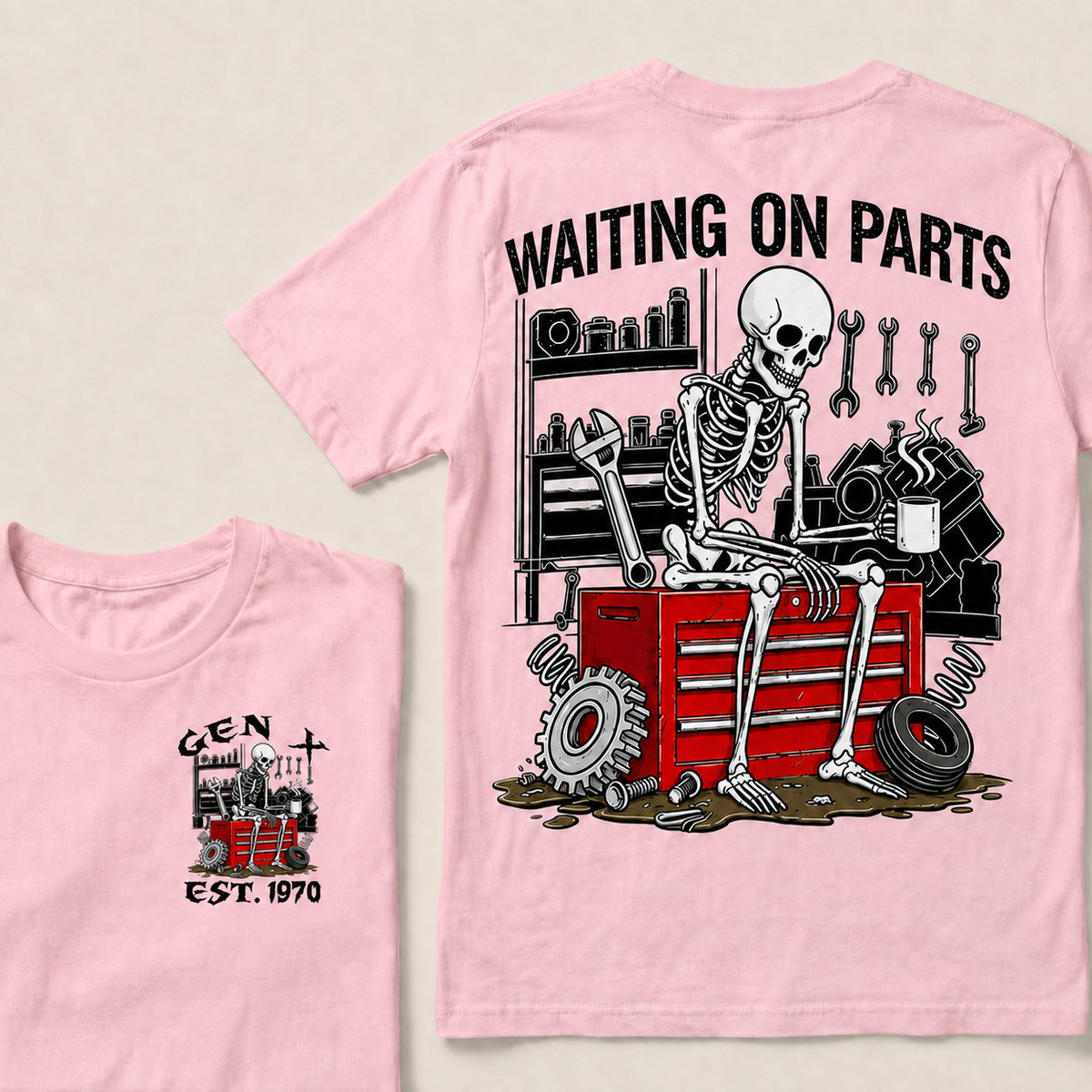 Waiting On Parts Custom Year T-shirt