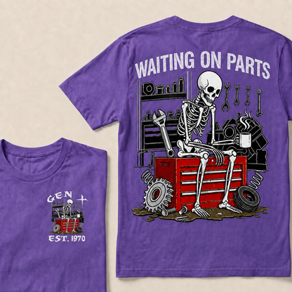 Waiting On Parts Custom Year T-shirt