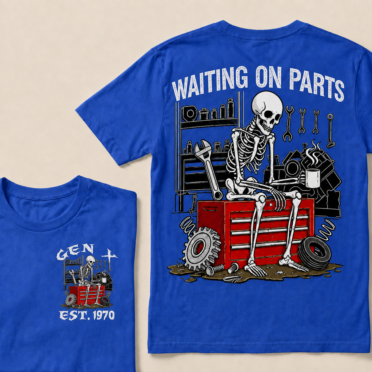 Waiting On Parts Custom Year T-shirt