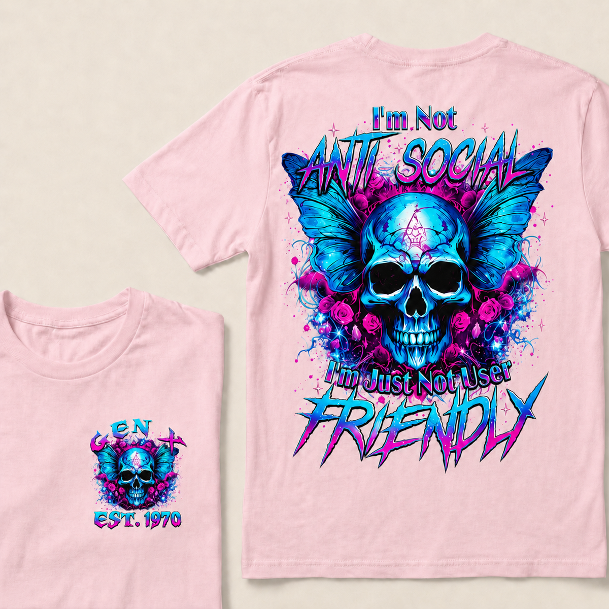 I'm Not Anti-Social I'm Just Not User Friendly Custom Year T-shirt