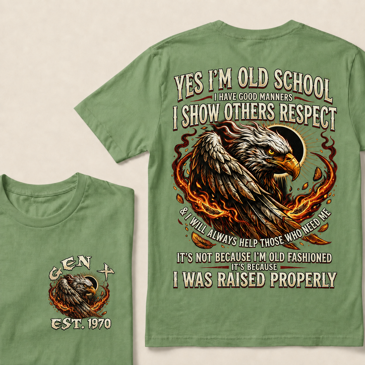 Yes I'm Old School I Have Good Manners Custom Year T-shirt