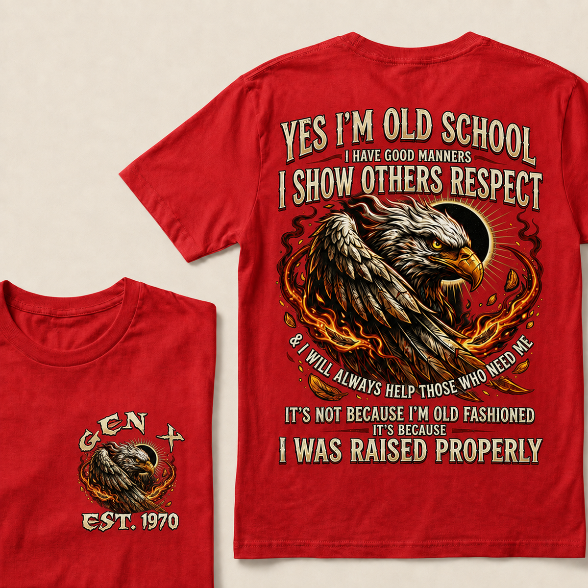 Yes I'm Old School I Have Good Manners Custom Year T-shirt