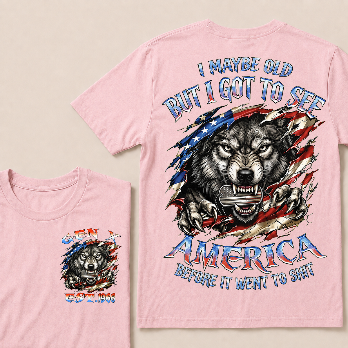 I May Be Old But I Got To See America Before It Went To Shit Custom Year T-shirt