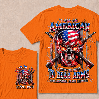 I Am An American I Have The Right To Bear Arms Custom Year T-shirt