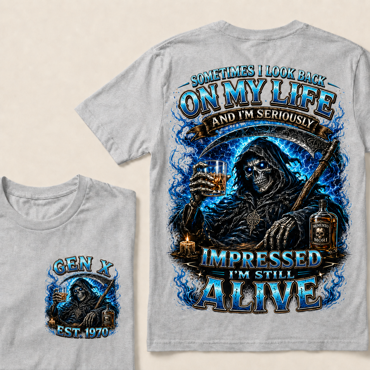 Sometimes I Look Back On My Life And I'm Seriously Impressed I'm Still Alive Custom Year T-shirt